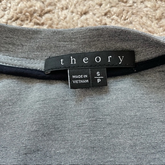 Theory Sonan B Moto Asymmetrical Full Zip-Up Long Sleeve Sweatshirt Size Small - Picture 4 of 16
